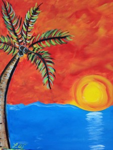 Canvas Key West Sunset