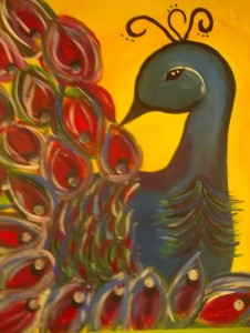Canvas Peacock